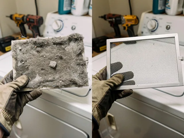 Professional lint trap cleaning by Hinesville Dryer Vent Cleaning in Hinesville