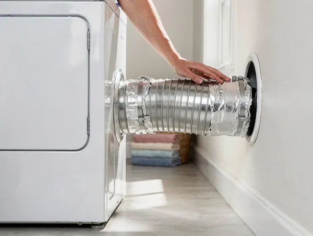 Professional dryer vent hose installation by Hinesville Dryer Vent Cleaning in Hinesville