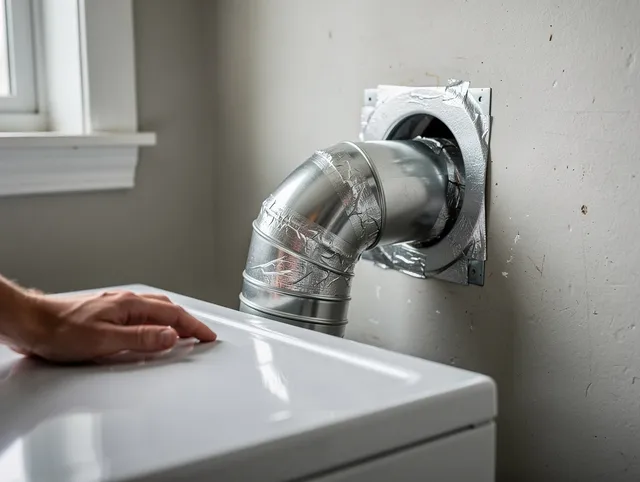 Hinesville Dryer Vent Cleaning expert performing professional dryer vent repair and installation in Hinesville