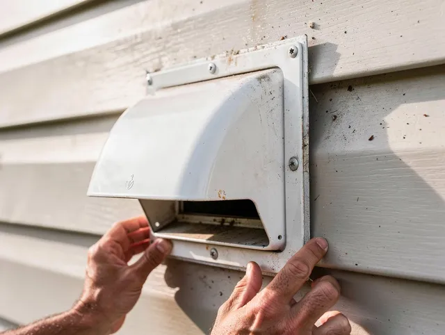 Hinesville Dryer Vent Cleaning technician delivering thorough residential dryer vent cleaning service in Hinesville